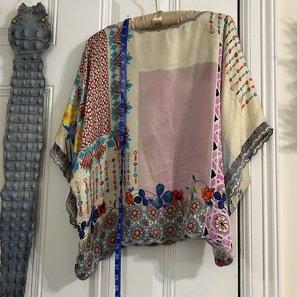 Johnny Was silk blouse - Picture 2 of 8